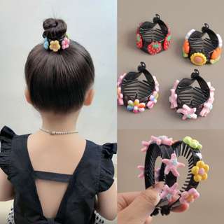 12Pcs Mini Cute Style Kids Girl Ponytail Hair Tie Clips Grips Beads  Accessories