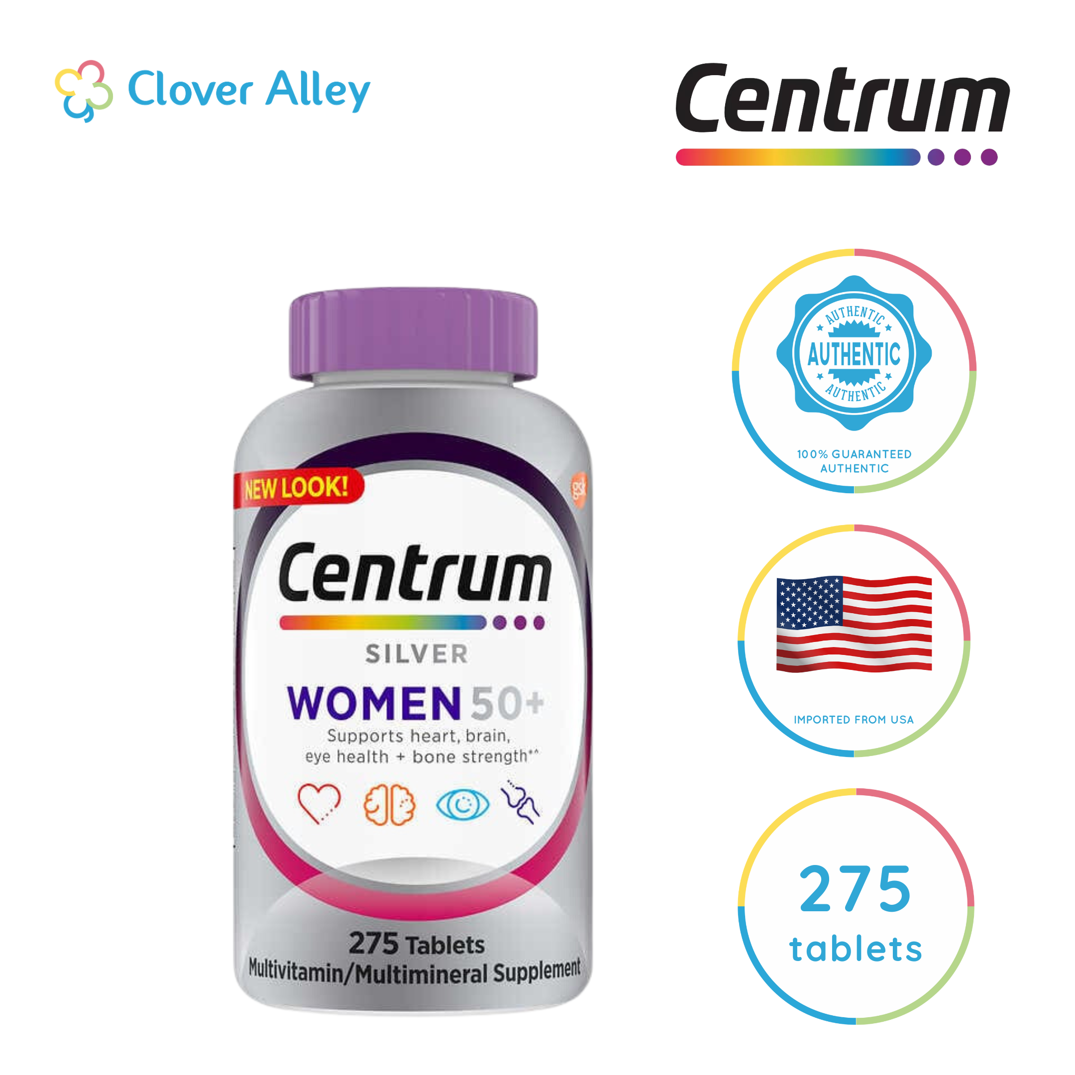 Centrum Silver Women, 275 Tablets (02/2025 Expiry) | Shopee Philippines