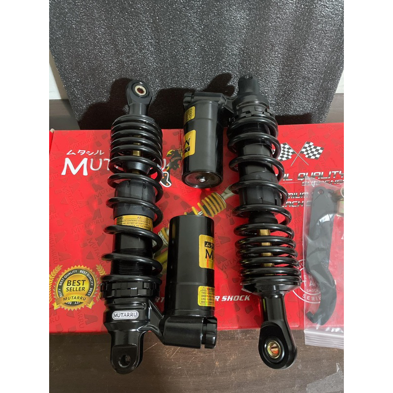 100% ORIGINAL MUTARRU REAR SHOCK W/TANK AEROX 305mm ADJUSTABLE REBOUND ...