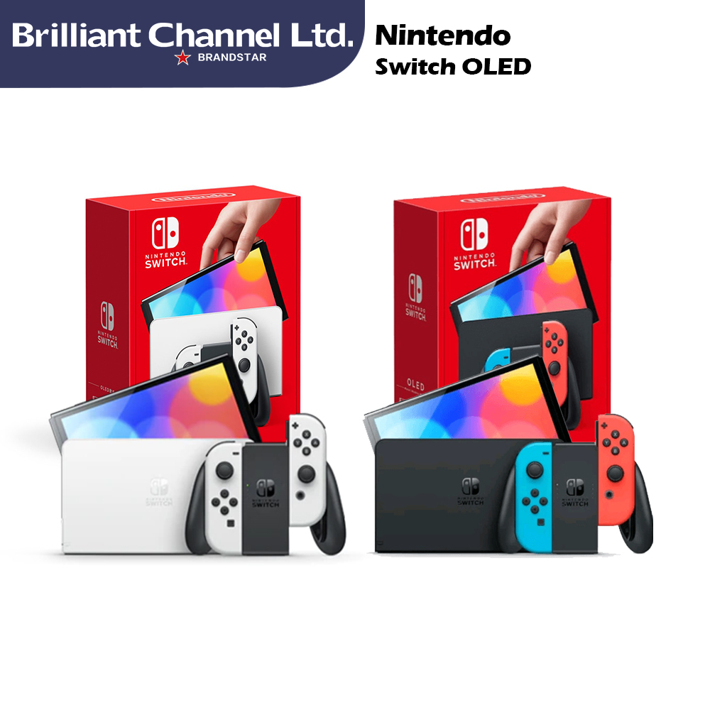 Nintendo Switch – OLED Model (Neon Red & Neon Blue Joy-Con / White Joy ...