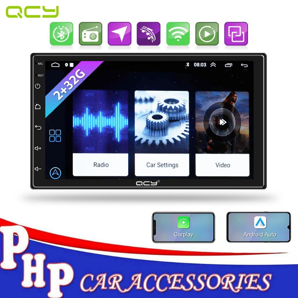 Qcy Inch Din Android Car Stereo Multimedia Car Radio Carplay