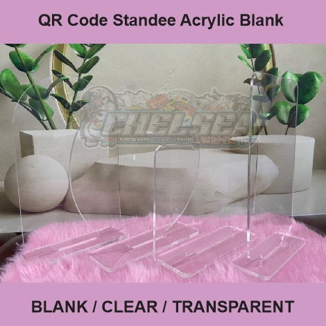 Acrylic QR Code Standee Blank, Clear / Transparent | Shopee Philippines