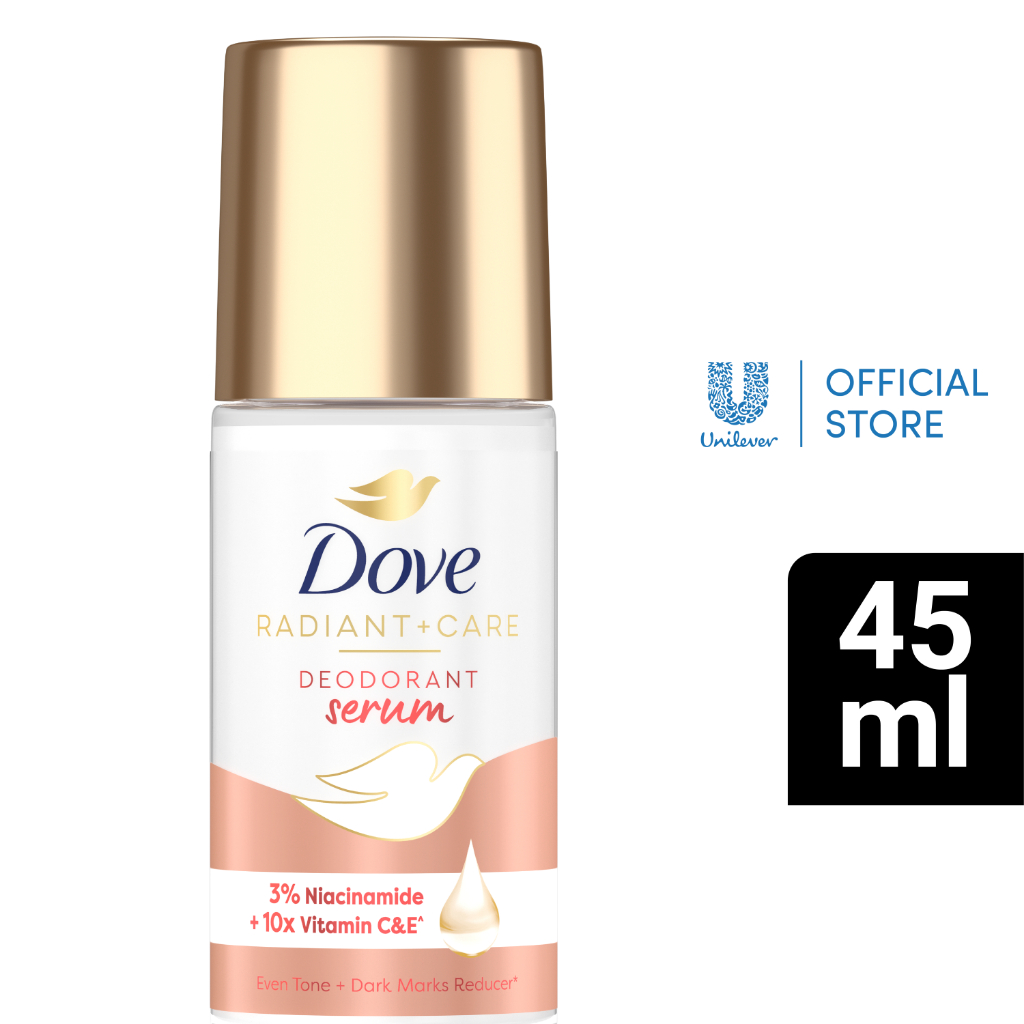 Dove Radiant Care Deodorant Serum Roll On Niacinamide X Vitamin C E Dark Marks Reducer