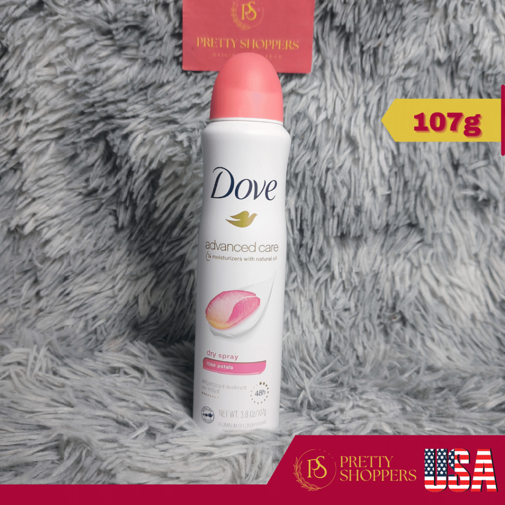 Dove Dry Spray Advance Care Rose Petal Antiperspirant Deodorant Non