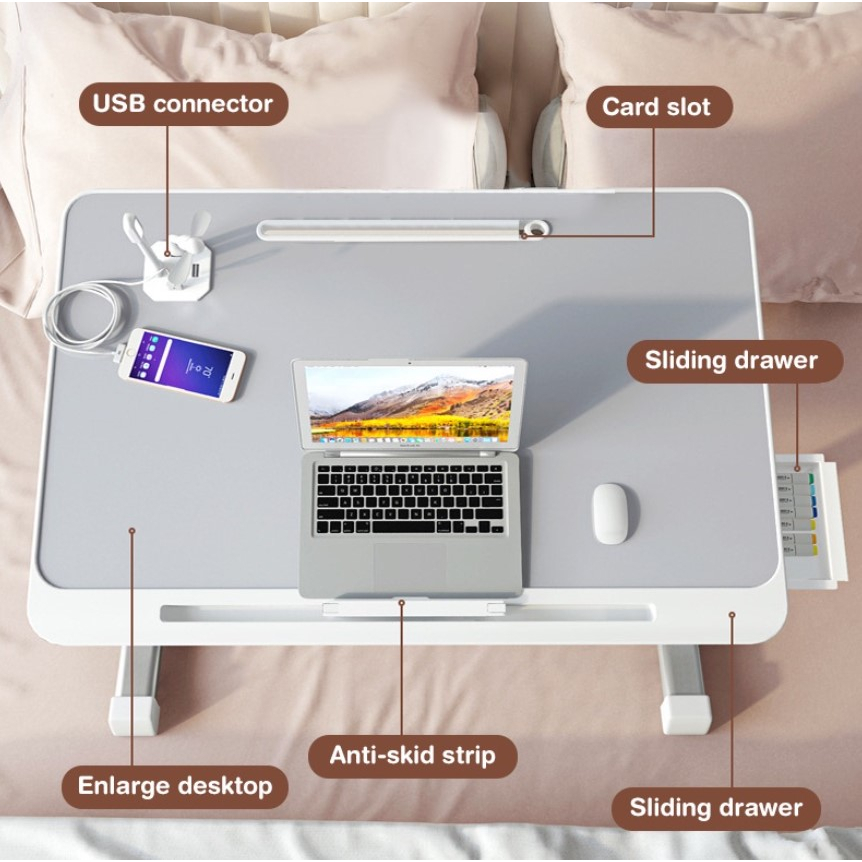 Laptop desk folding table student study table bedroom dormitory bed