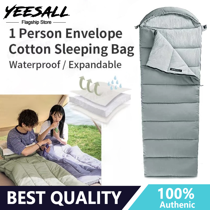 Sleeping Bag Outdoor Camping Machine Washable Spliced Cotton Sleeping ...