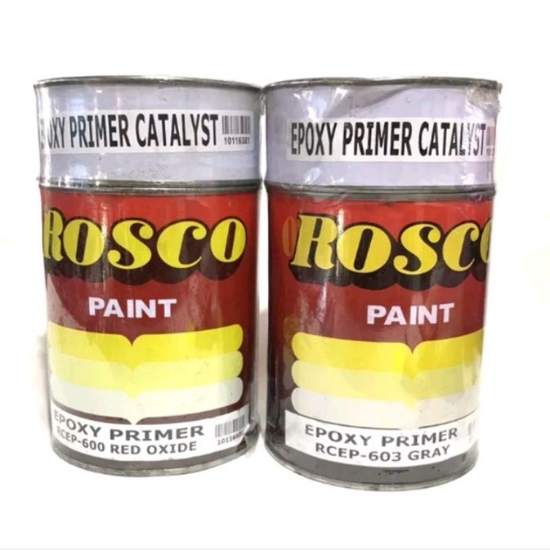 ROSCO EPOXY PRIMER 1 GALLON WITH 1 LITER EPOXY CATALYST PINTURANG ...