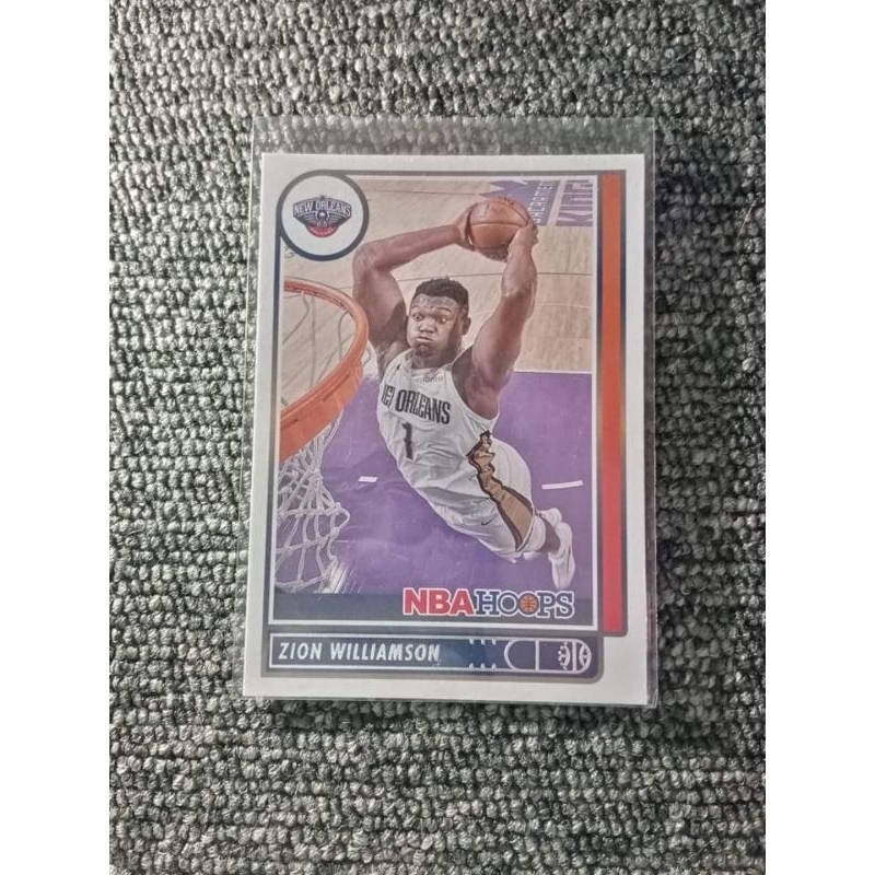 ZION WILLIAMSON 2021-22 Panini NBA Hoops (WITH FREE TOPLOADER) | Shopee ...