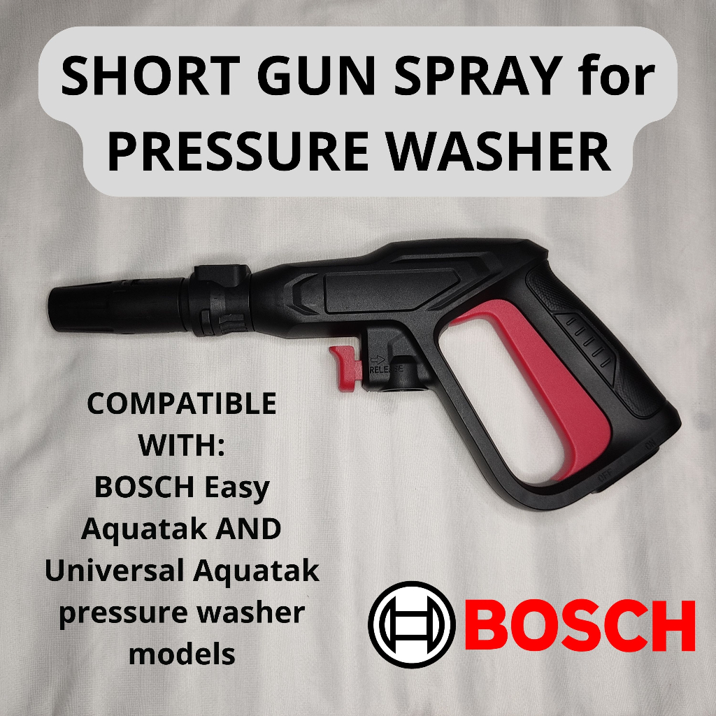 PRESSURE WASHER SHORT SPRAY GUN COMPATIBLE FOR BOSCH AQUATAK 100 110