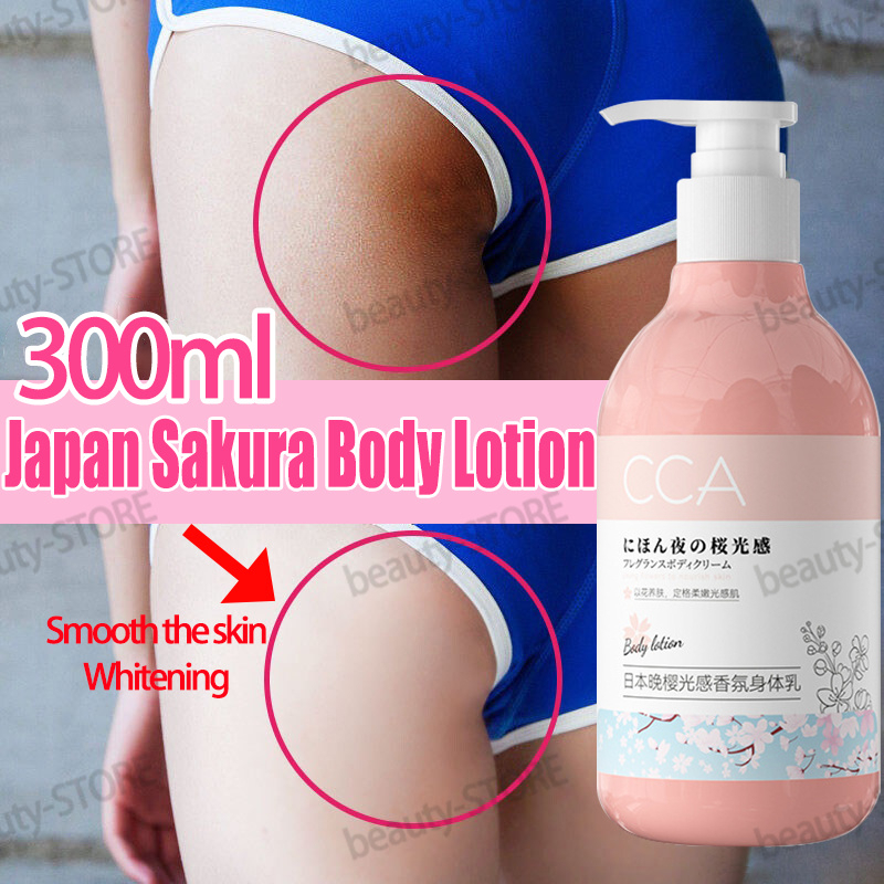 300ML Whitening Body Lotion Japan Cherry Blossom Moisturizing Whitening
