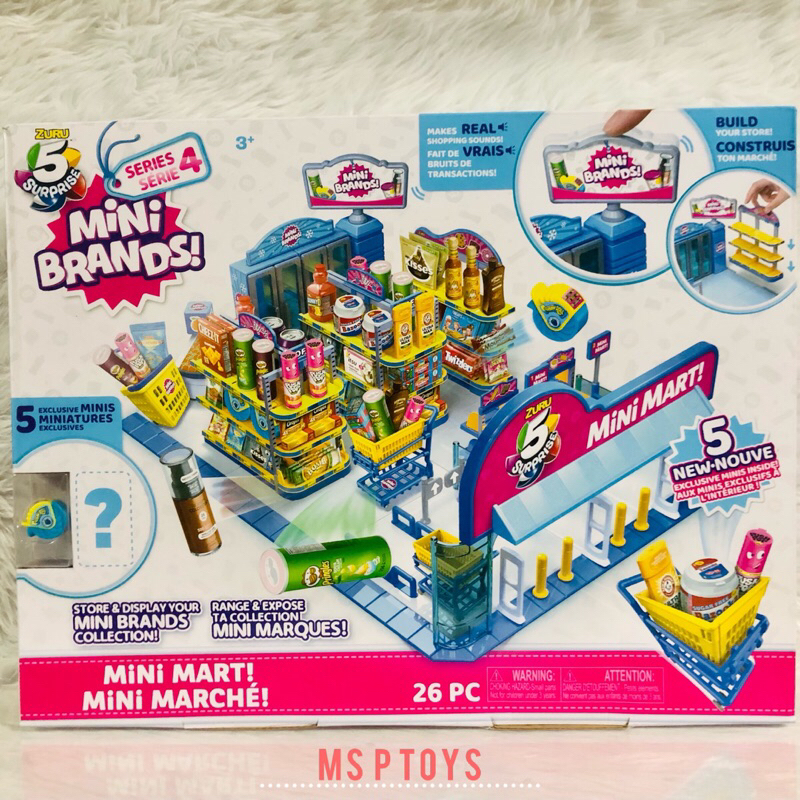 ZURU - 5 Surprise Mini Brands: Mini Mart Playset (Series 4) | Shopee ...