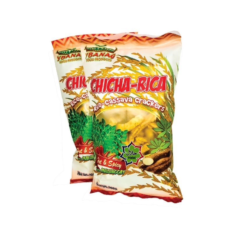 Chicha-rica Rice-Cassava Cracker Hot & Spicy with Malunggay 100g ...