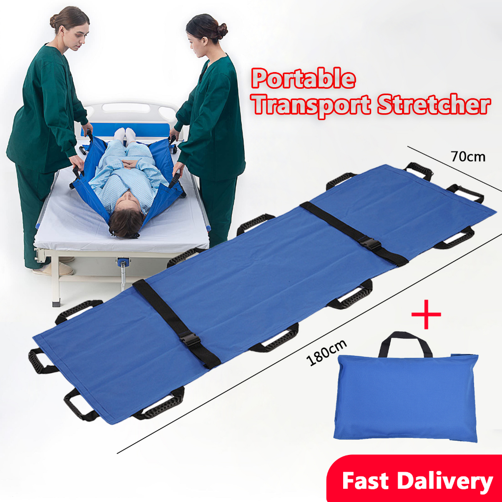 Medical Stretcher Portable Transport Stretcher Bedridden Patient Lifter Elderly Positioning Bed