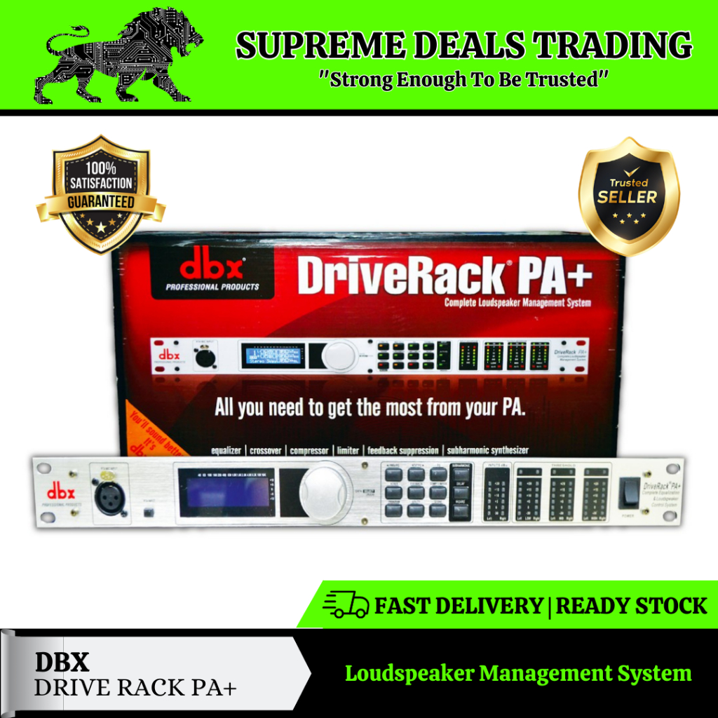 HIGH QUALITY LOUDSPEAKER MANAGEMENT SYSTEM DBX Drive Rack PA+ | Shopee ...