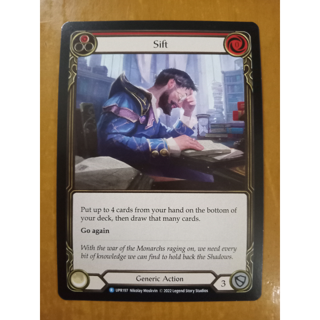 FAB Flesh and Blood TCG: Sift Uprising Rare Generic Action | Shopee  Philippines