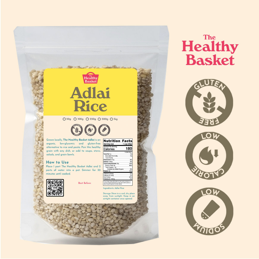 Healthy Basket Adlai Low-Glycemic Rice 1kg (Wholesale Pack) | Shopee ...