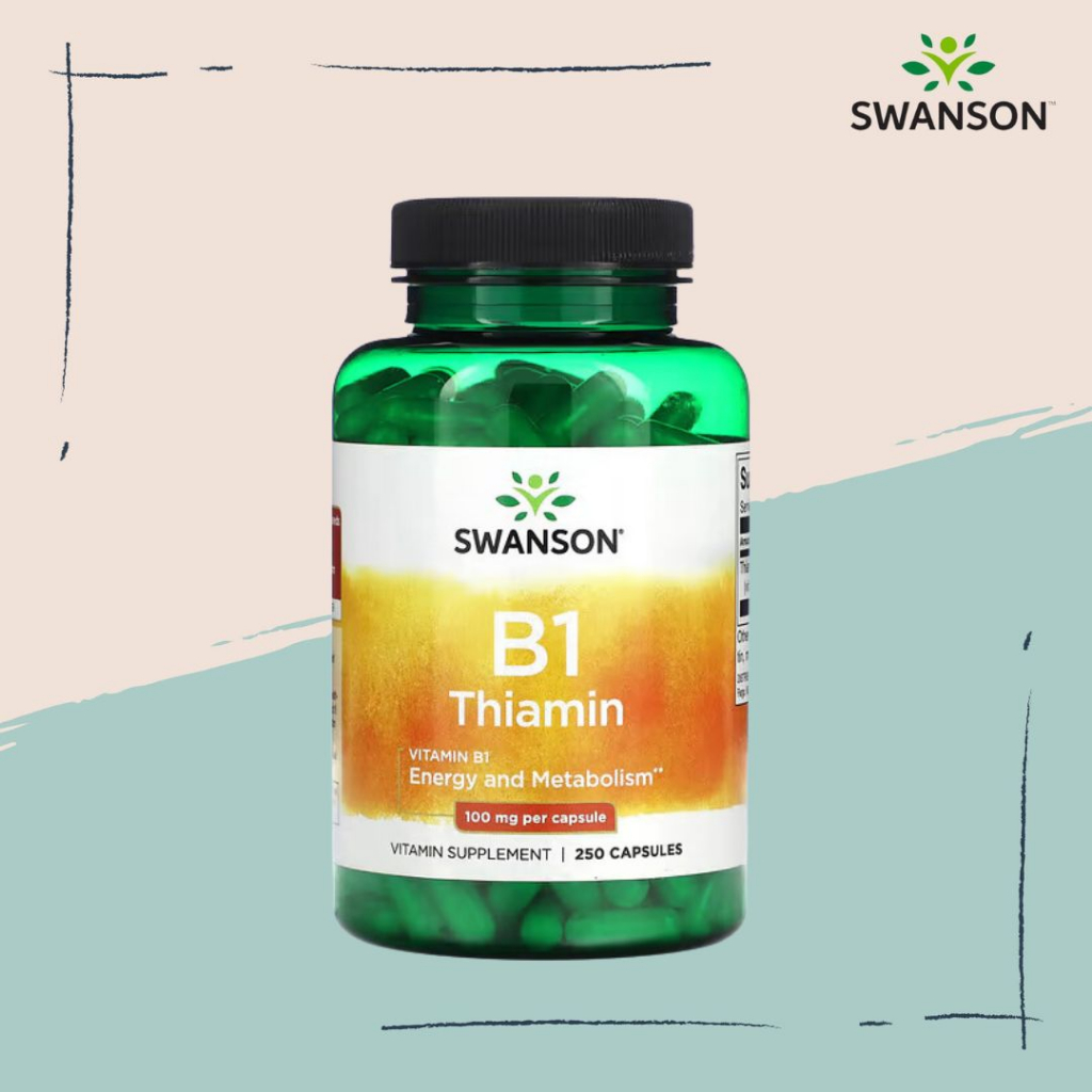 Swanson Ph | Swanson, B1, Thiamin, 100 Mg, 250 Capsules. Vitamin B1 ...