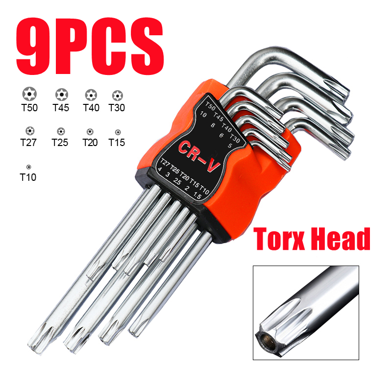 9PCS/set Hex Key flower type Ball End Torx Key star alen Allen Wrench ...