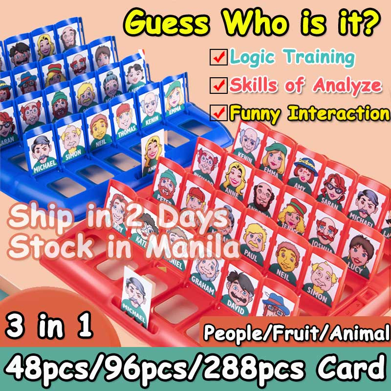 Guess Who Is It Board Game ? Classic BoardGame Funny Family Guessing