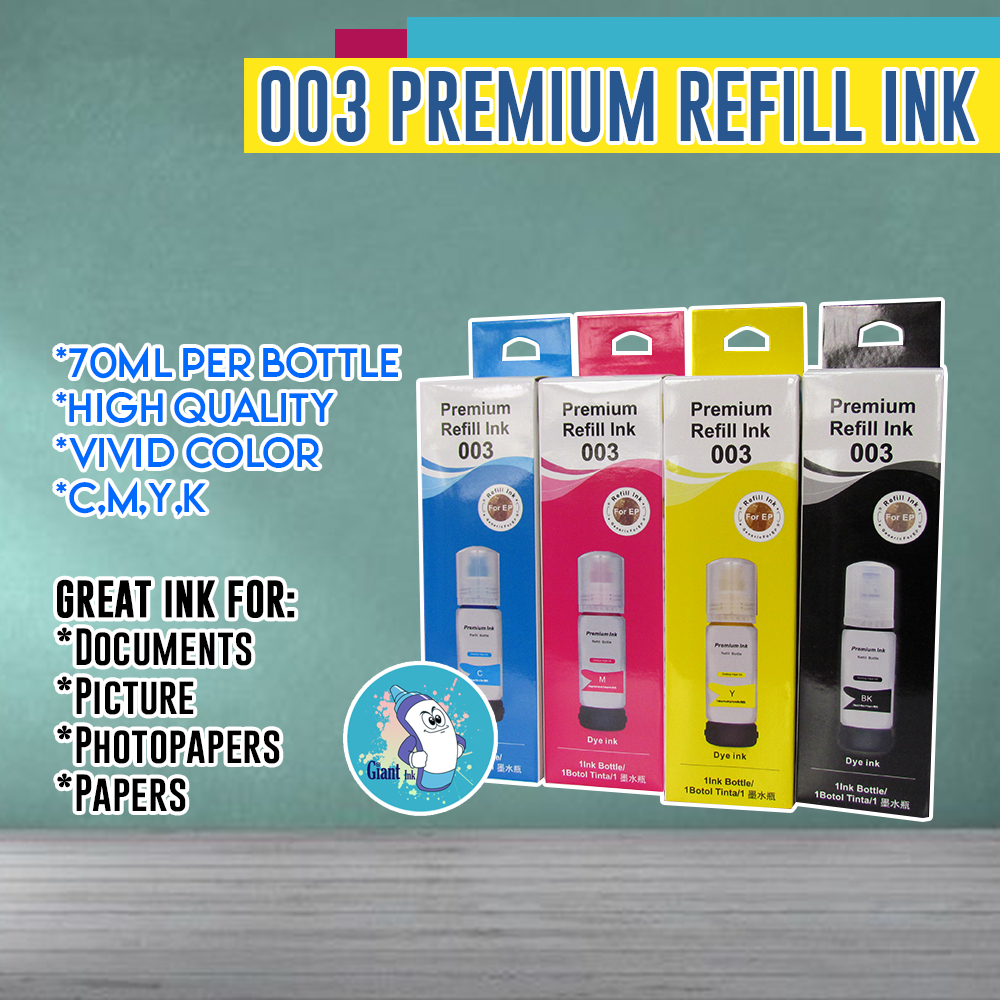 Best Quality Ink Refill 003 for For L3110 L3118 L3119 L3150 - 70ml C M ...