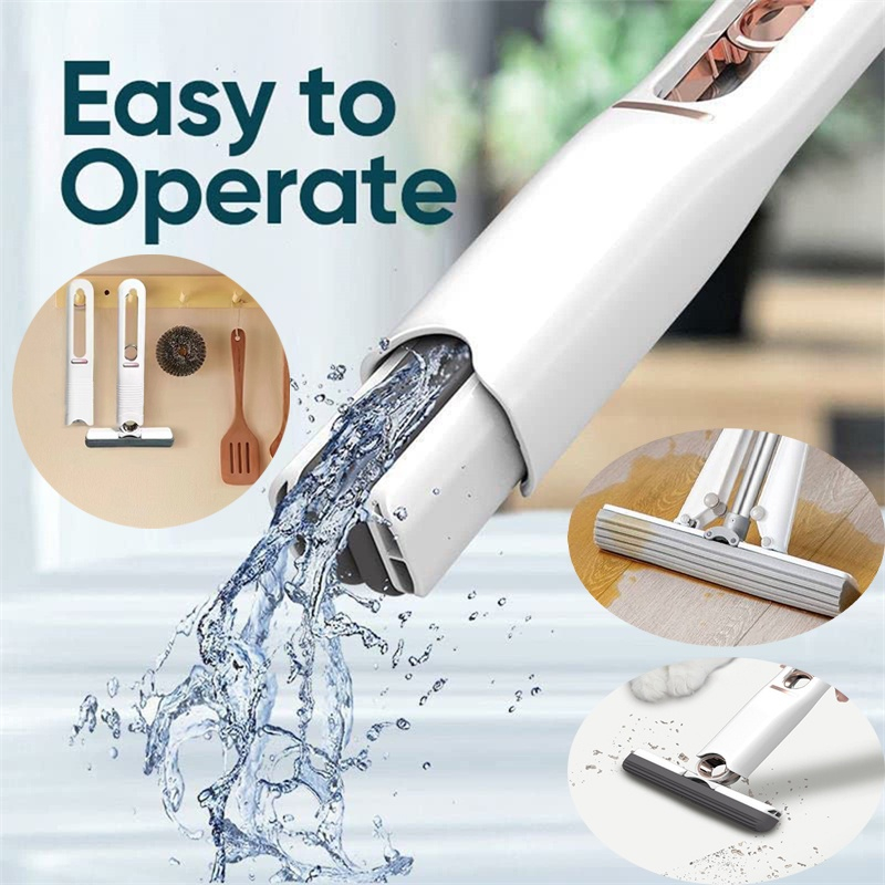 Portable Mini Mop, Self-Squeeze Sponge Mops | Shopee Philippines