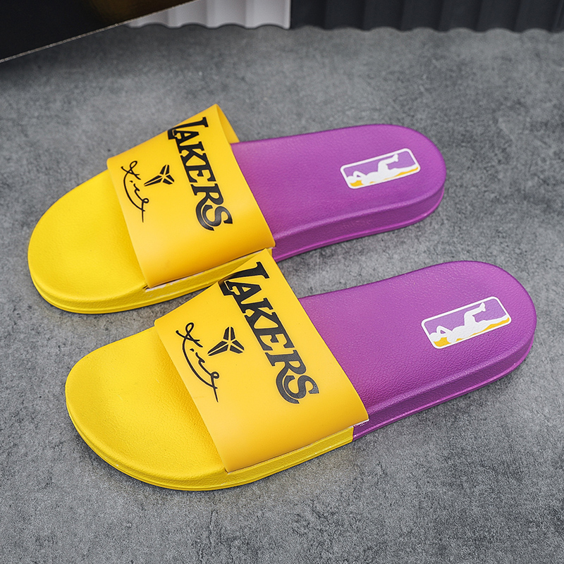 NBA LAKERS Rubber Slippers For Men Women Colour profusion Shopee Philippines