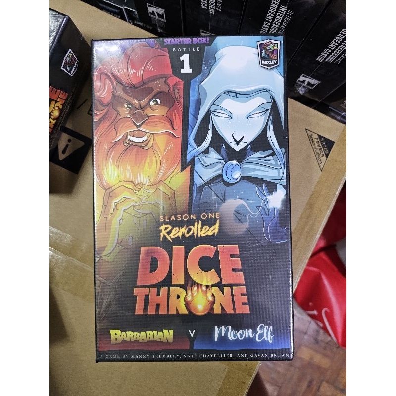 Dice Throne Season One Rerolled Barbarian and Moon Elf (Card Game