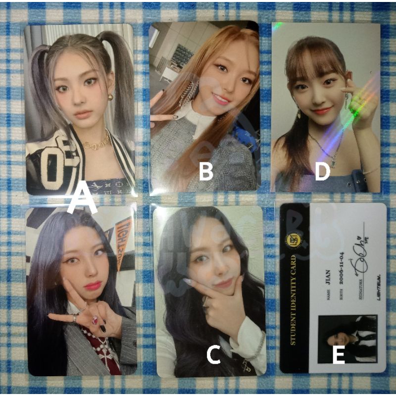 lightsum vanilla into the light sangah yujeong jian photocards id card