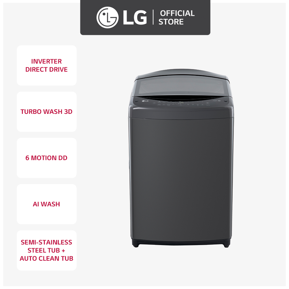 LG Washing Machine Top Load Direct Drive Inverter 17.0kg Wash Capacity