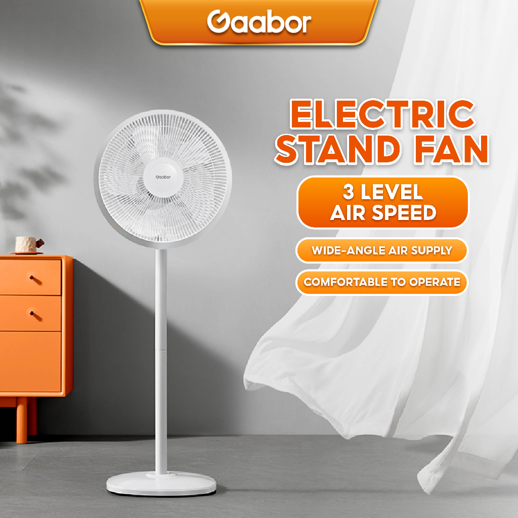 Gaabor Standing Fan Noise Reduction and WideAngle Air Supply Shopee