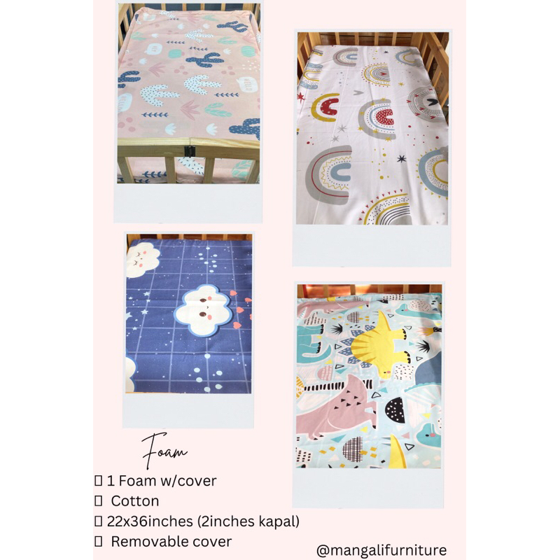Foam for Crib 22x36 (2inch Kapal) Shopee Philippines