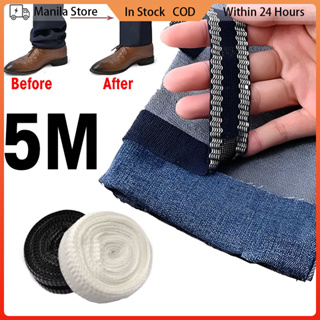 Adhesive Pants Hem Tape 5m/16ft Iron-on Hemming Tape 25mm Trouser Mouth  Paste Edge Self-Adhesive Fabric Tape ONI