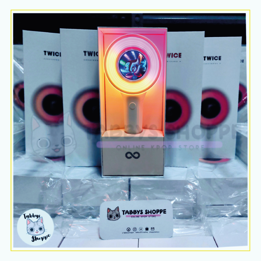 [ONHAND] TWICE Candy Bong Infinity Light Stick OFFICIAL SEALED w/ POB