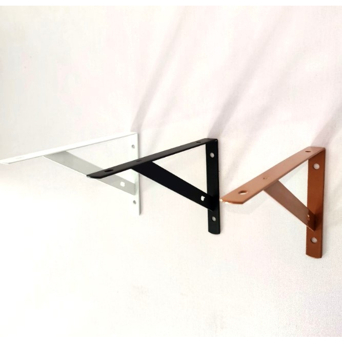 AOS Wall Triangle Angle Bracket Heavy Duty Shelf Bracket L-BAR | Shopee ...