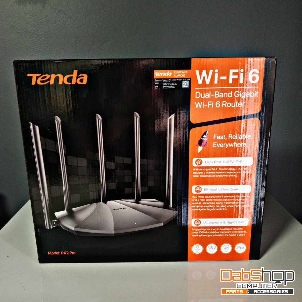 Tenda Rx Pro Wifi Dual Band Gigabit Router Shopee Philippines