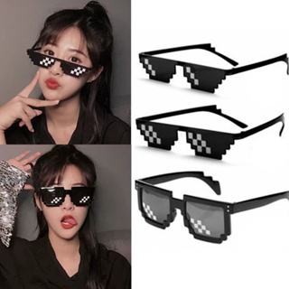 Wholesale Deal With It Glasses 8 bits Mosaic Pixel Sunglasses Men Cosplay Party  Eyewear thug life Popular Around the World From m.