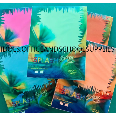 SPLASH COLORED PAPER SHORT SINGLE COLOR IN 1 REAM | Shopee Philippines
