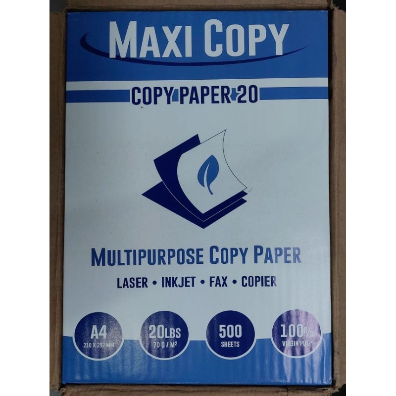 A4 MULTIPURPOSE COPY PAPER (5 reams/box) Shopee Philippines