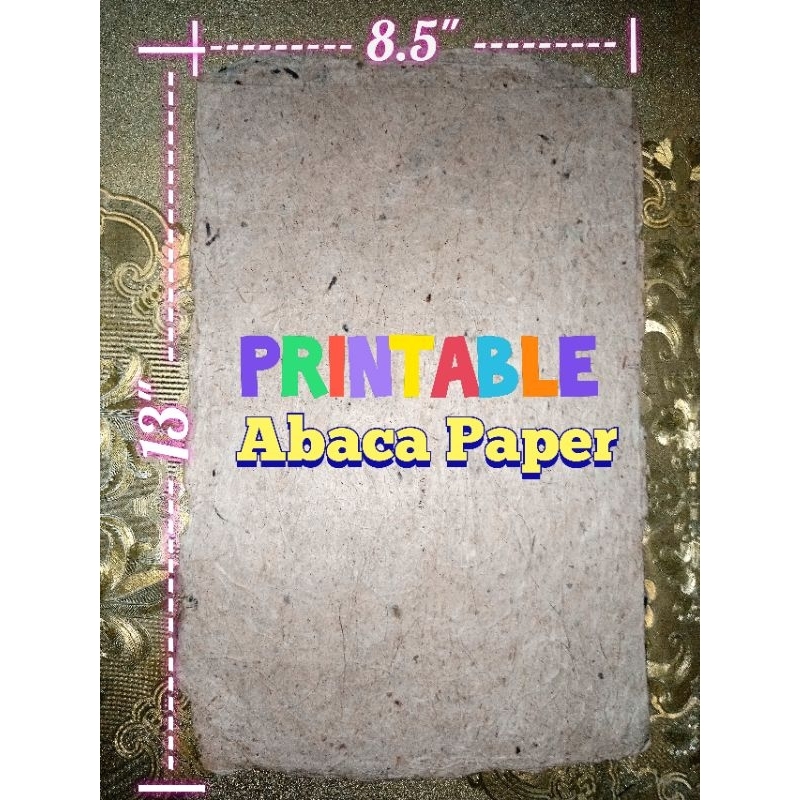 Abaca Paper Printable 8.5"x13" (10pcs/pack) Shopee Philippines