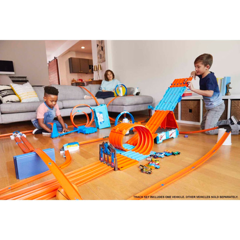 Hot Wheels Track Builder System Race Crate Playset | Shopee Philippines