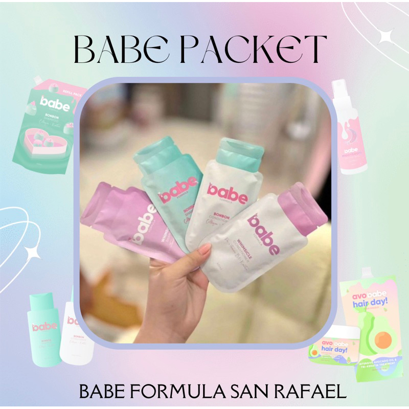 BABE FORMULA Babe Packets Ml Bonbon Shampoo Conditioner Whimsicle Shampoo Conditioner