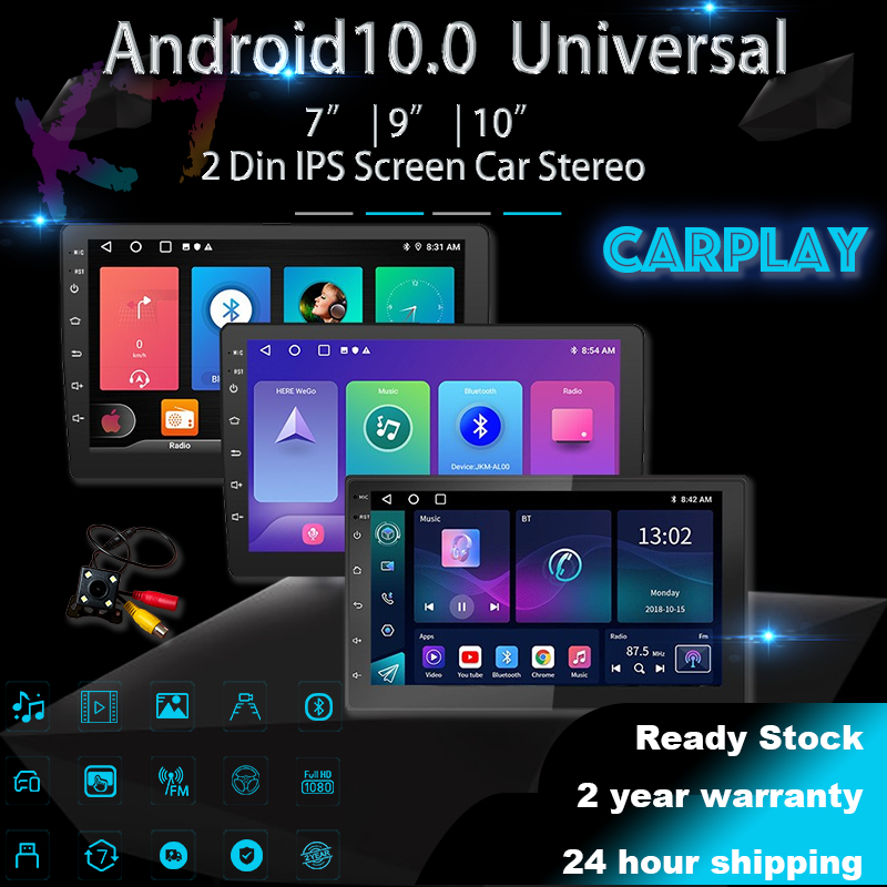 10/9/7 inch Android Car Head Unit With Bluetooth/GPS/FM/Wifi/CarPlay