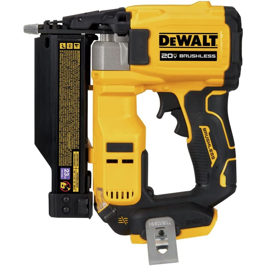 DEWALT 20V ATOMIC Brushless Cordless 23 Ga. Pin Nailer (Tool Only