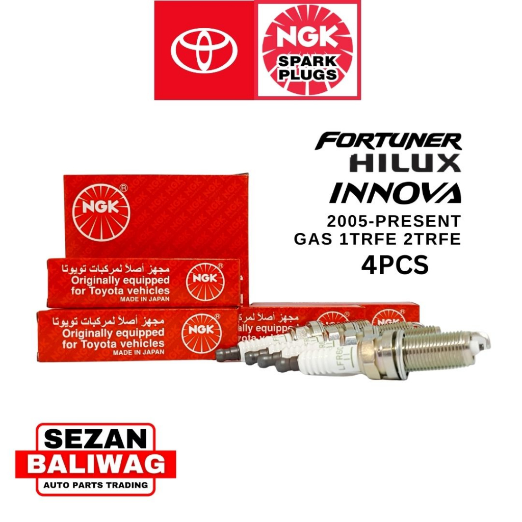 ORIGINAL NGK VPOWER TOYOTA FORTUNER HILUX INNOVA SPARK PLUG SET OF 4 LFR6C11 Shopee Philippines