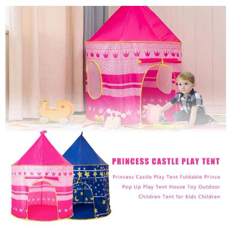 Portable Folding Home Camping Kids Tent Castle Cubby House Children ...