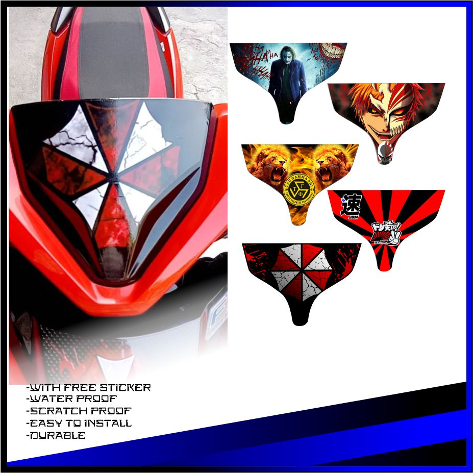 HONDA CLICK V2 VISOR FRONT PANEL STICKER PRINTED LAMINATED GOOD QUALITY ...