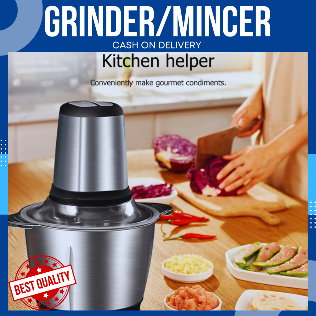 Best Selling Kitchen Top Electric Meat and Vegetable Grinder Multifunction Spice Food Processor