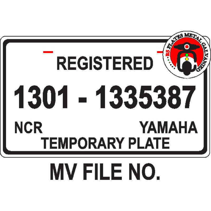 New Temporary Plate LTO 20232024 Shopee Philippines