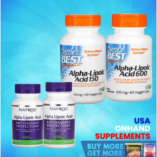 USA Onhand Doctor's Best, AlphaLipoic Acid, Promotes Healthy Blood