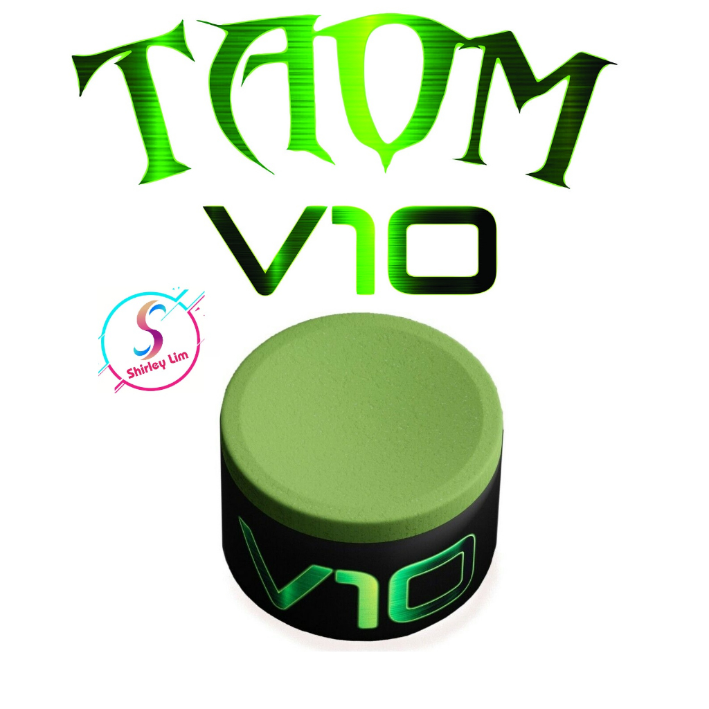 TAOM V10 Chalk Round Green Billiards Chalk 1 piece Billiard TISA ng